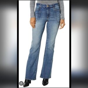 Kut from the Kloth Blue Flare Wide Leg Jeans